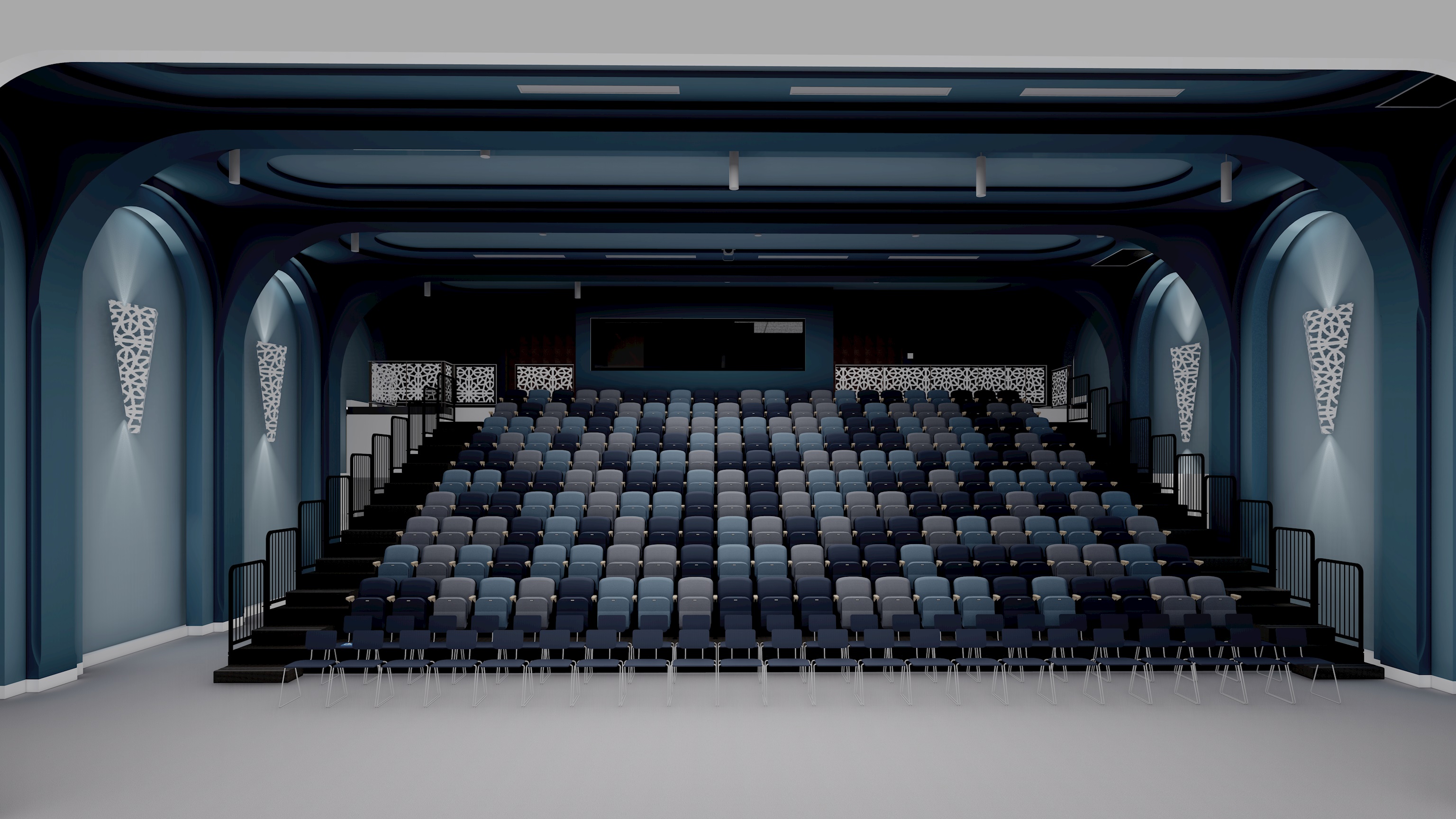 The Theater Stage and Seating Area