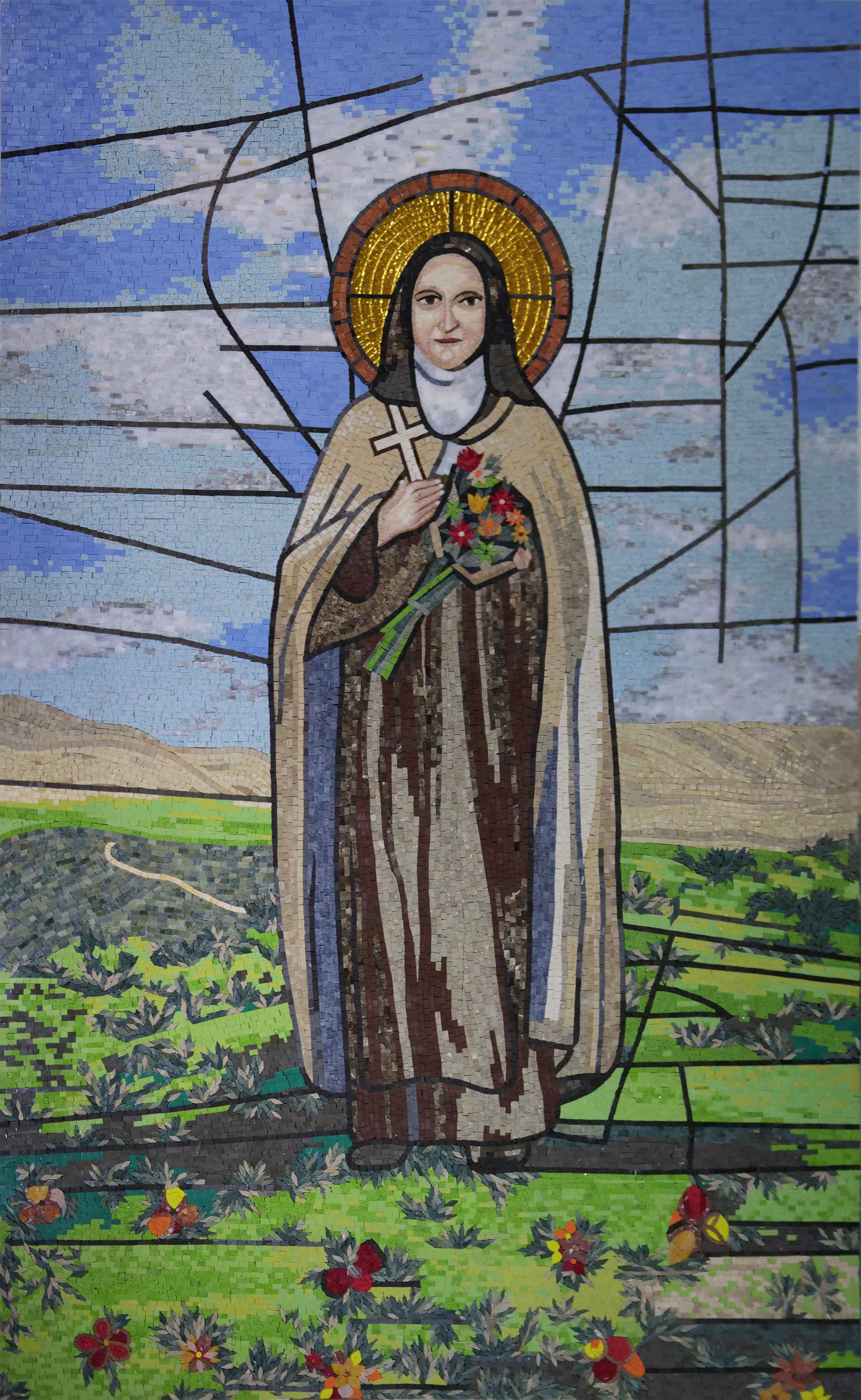 Mosaic of St. Thérèse de Lisieux